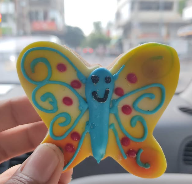 Galleta mariposa celebración fundación